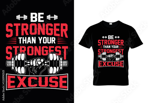 Gym T Shirt Design With Message