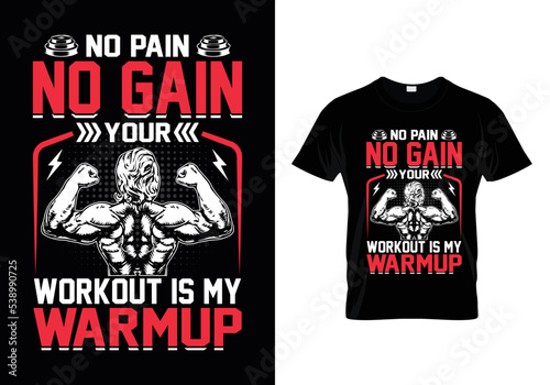 Gym T Shirt Design With Message