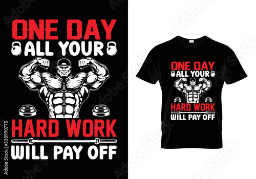 Gym T Shirt Design With Message