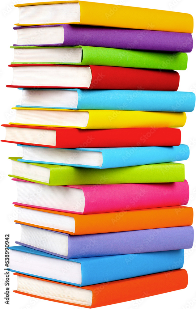Stack of blank textbooks - isolated image Stack of blank textbooks - isolated image