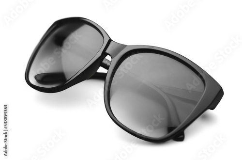 Tinted glasses on a white background