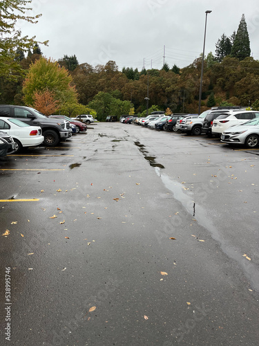 cars in the parking lot.