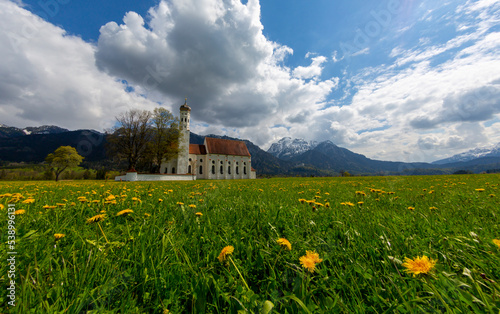 Schwangau - Church of the pilgrimage of St. Coloman, Füssen, Germany photo