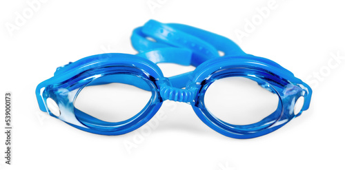 Glasses for swimming isolated on a white background photo