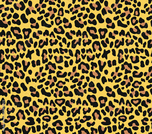  yellow vector pattern leopard seamless animal background  fashion print for clothes  paper  fabric