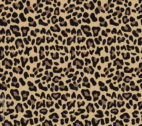 Animal print leopard vector texture modern trendy design seamless pattern
