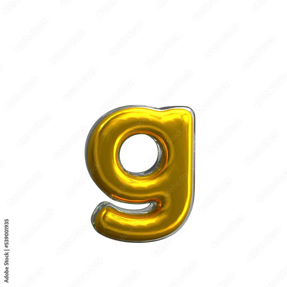 Letter g 3D modeling transparency background Letter g 3D modeling transparency background
