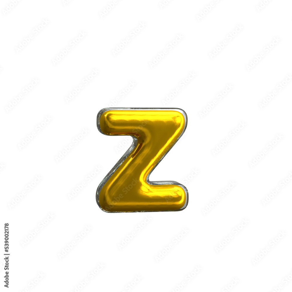 Letter z 3D modeling transparency background Letter z 3D modeling transparency background