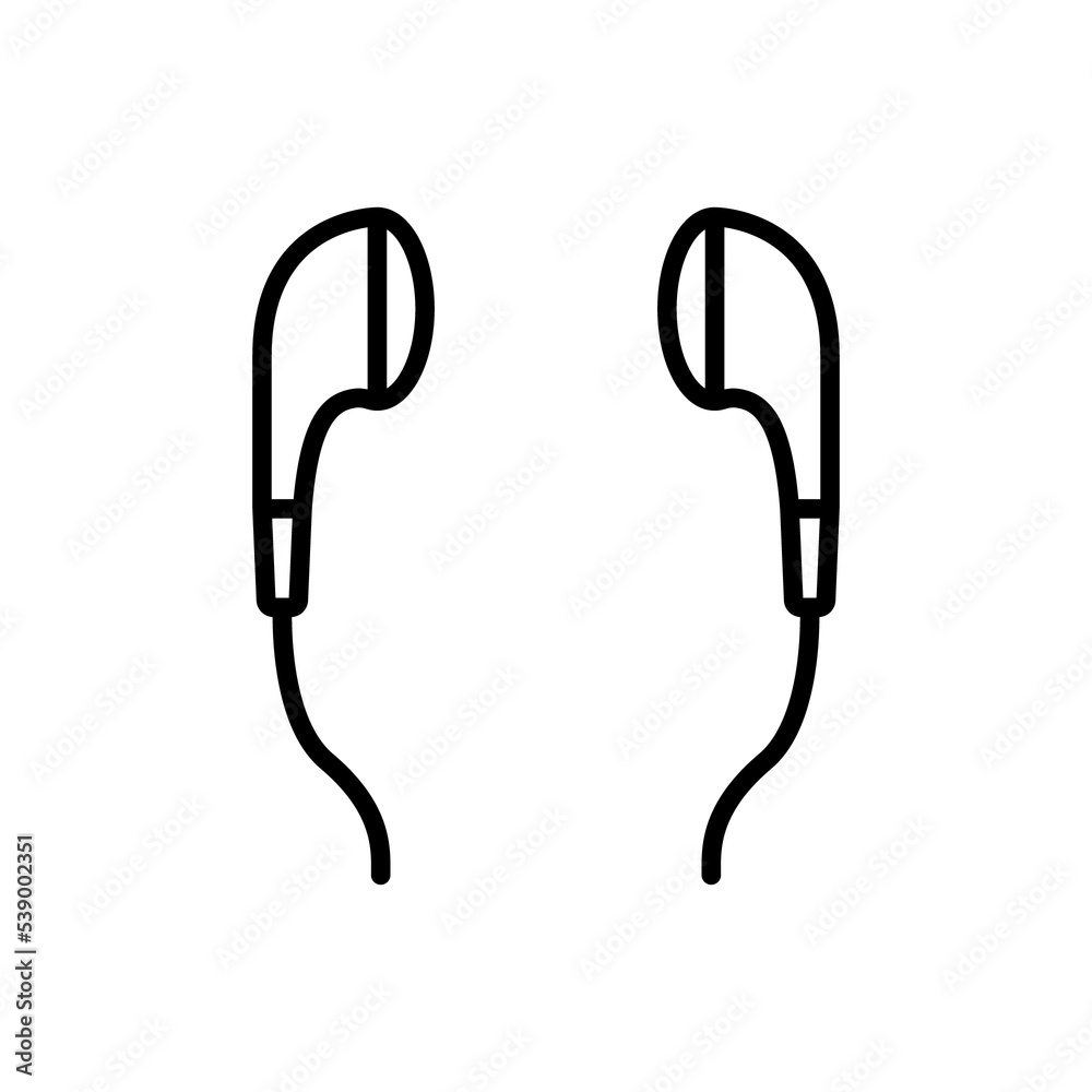 earphone icon design vector template earphone icon design vector template