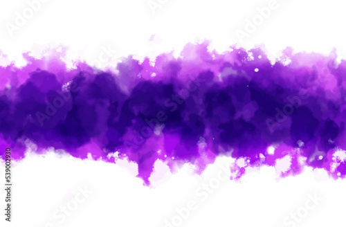 Abstract ultra violet purple grunge splash on white glowing background