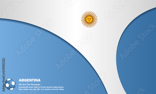 vector background argentina flag vector illustration and text, perfect color combination
