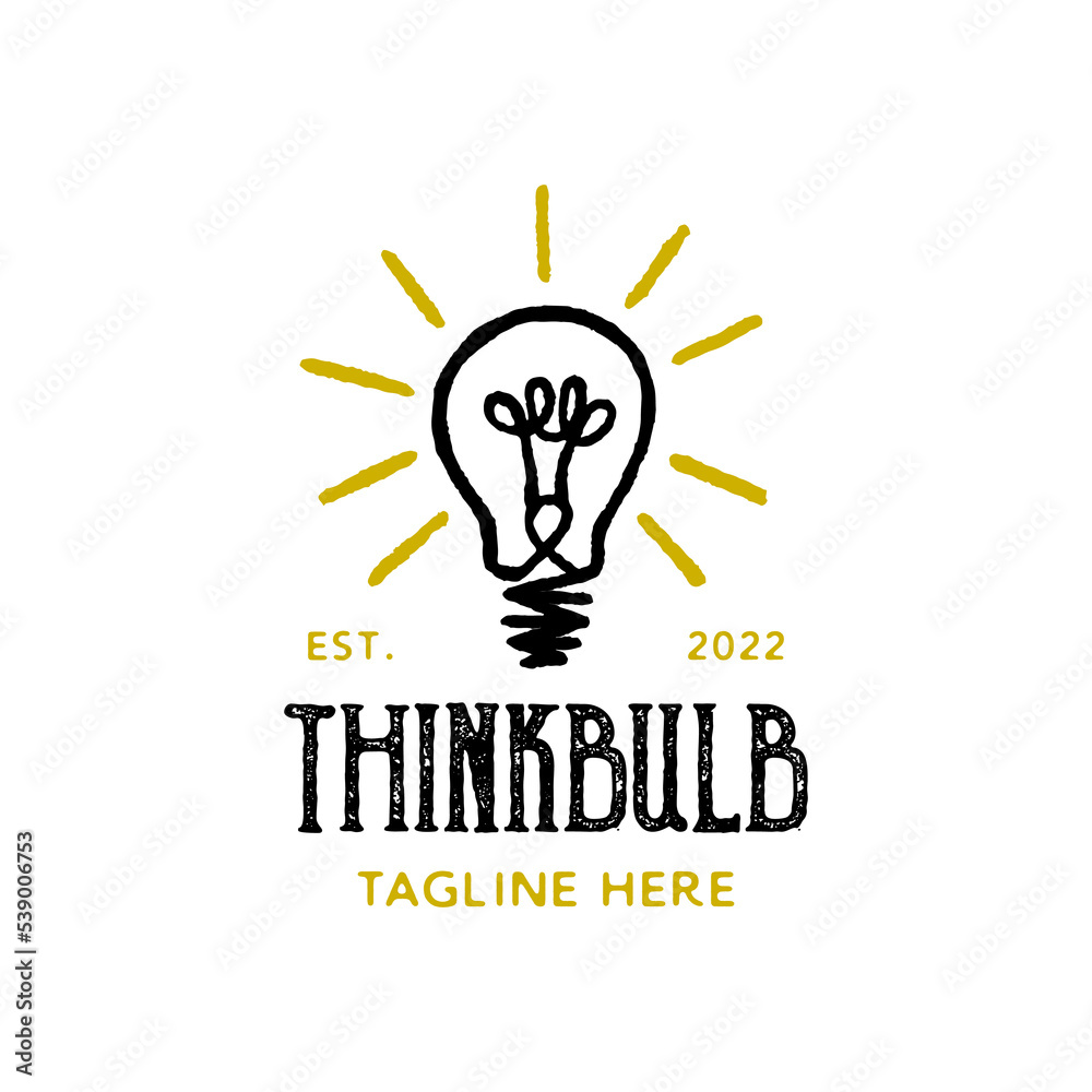 Light Bulb Lamp Logo Design Vector Illustration Light Bulb Lamp Logo Design Vector Illustration