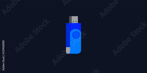 USB Drive Flat Design Vector Art Illustration Graphic Design.ai