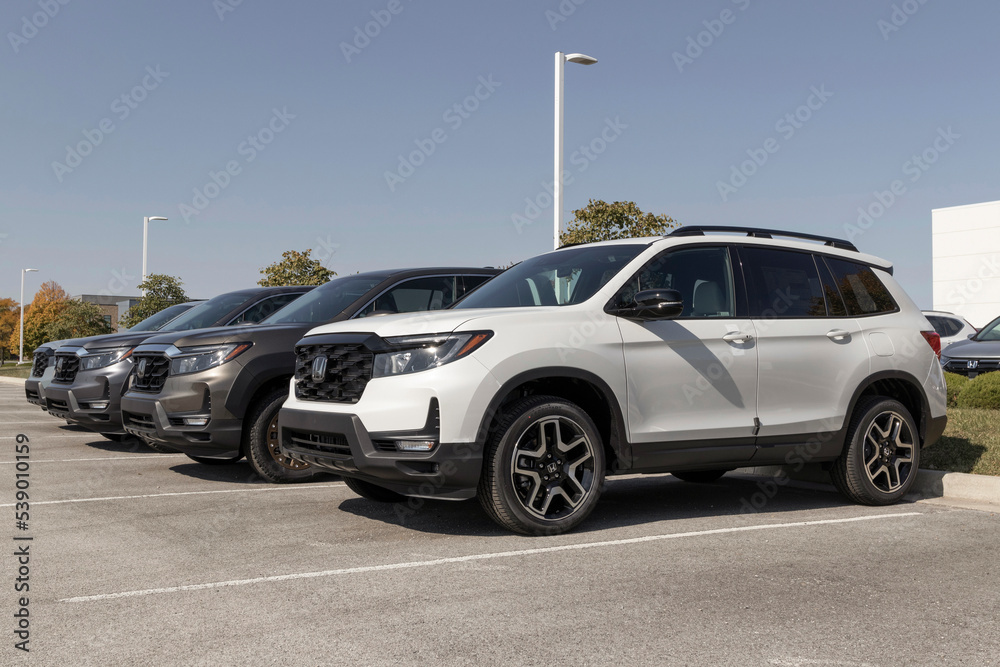 Honda Passport display at a dealership. Honda offers the Passport in EX