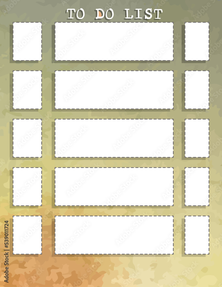 Obraz premium to do list with watercolor background