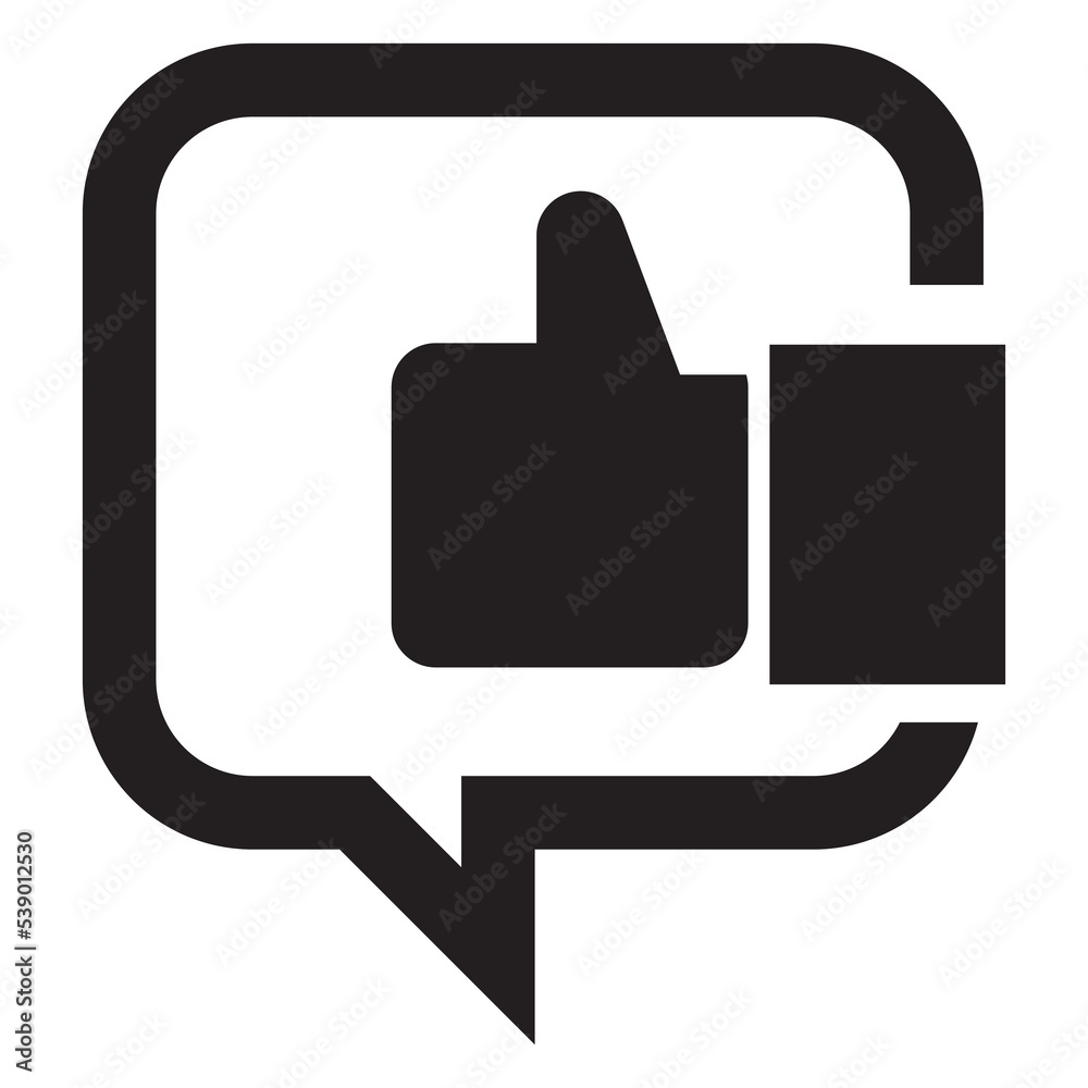 like chat icon vector design template in black color isolated sign on white background like chat icon vector design template in black color isolated sign on white background