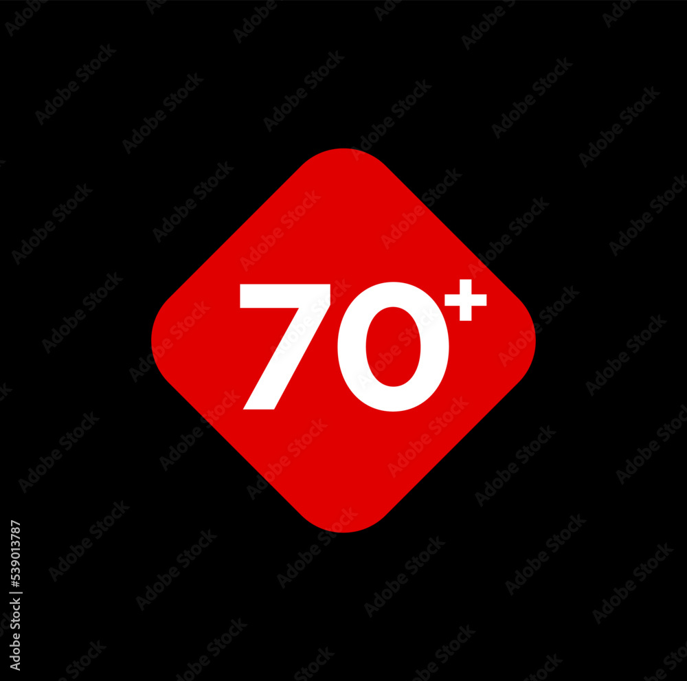 70 plus vector icon. 70 plus graphic symbol. 70 plus vector icon. 70 plus graphic symbol.