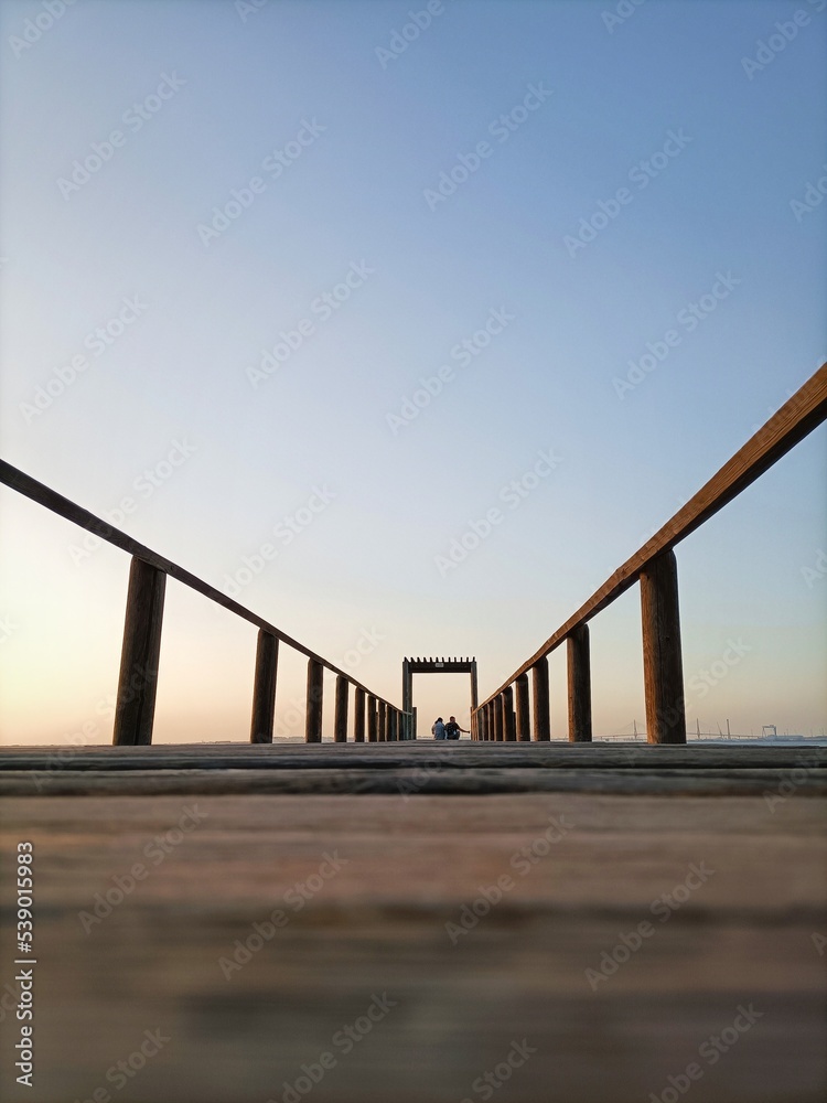 bridge in the morning
