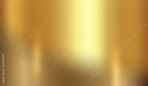 Golden Metallic Background, Gold Foil Texture, Metal Gradient Sheet, Steel Effect. photo