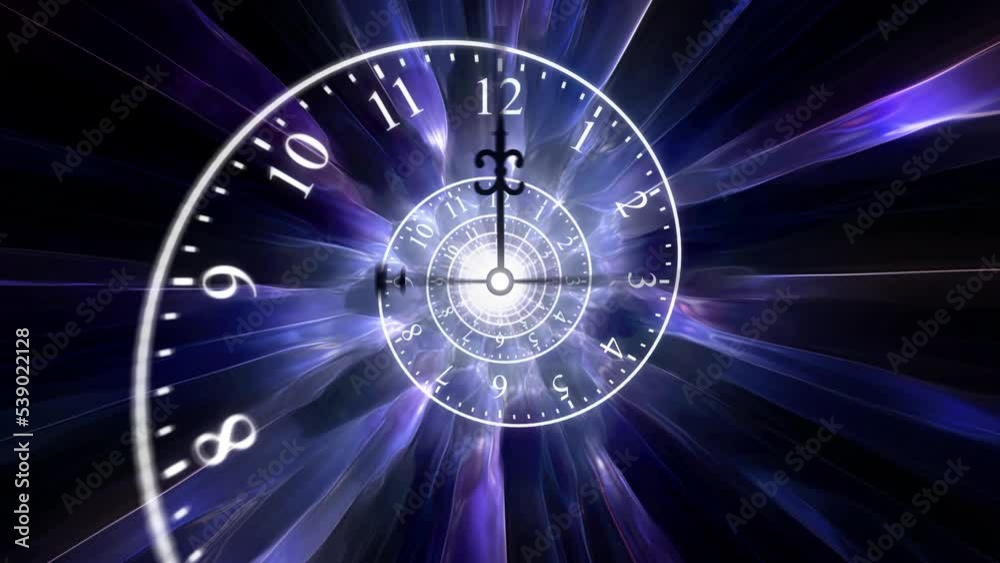 Dark Purple Spinning Infinite Time Spiral Animation