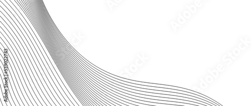 Modern Abstract Background. Abstract wave element for design. Wave with lines created using blend tool. Curved wavy line