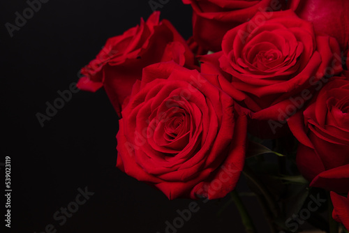 Fototapeta Naklejka Na Ścianę i Meble -  The red roses for the Valentine 
