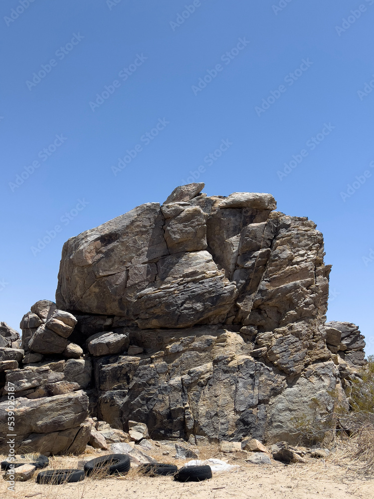 rocks and sky