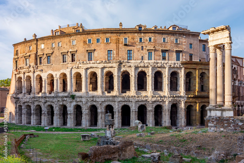 Ancient theater of Marcellus in Rome, Italy photo