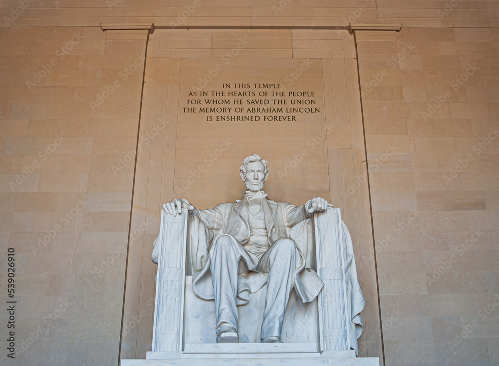 Inside the Lincoln Memorial, Washington, DC USA, Washington, District of Columbia