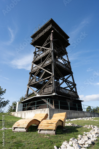 Observation Tower at Oberleiserberg in Autumn, Lower Austria
