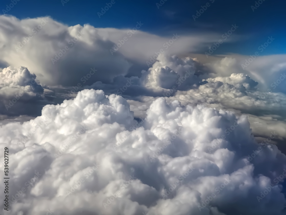 Clouds background seen from an airplane Clouds background seen from an airplane