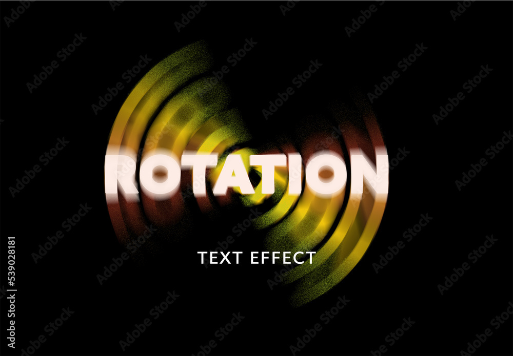 Rotation Text Effect Stock Template Adobe Stock Rotation Text Effect Stock Template Adobe Stock