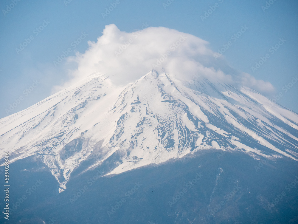 Fuji mountain and Kawaguchiko lake in morning, Japan Fuji mountain and Kawaguchiko lake in morning, Japan