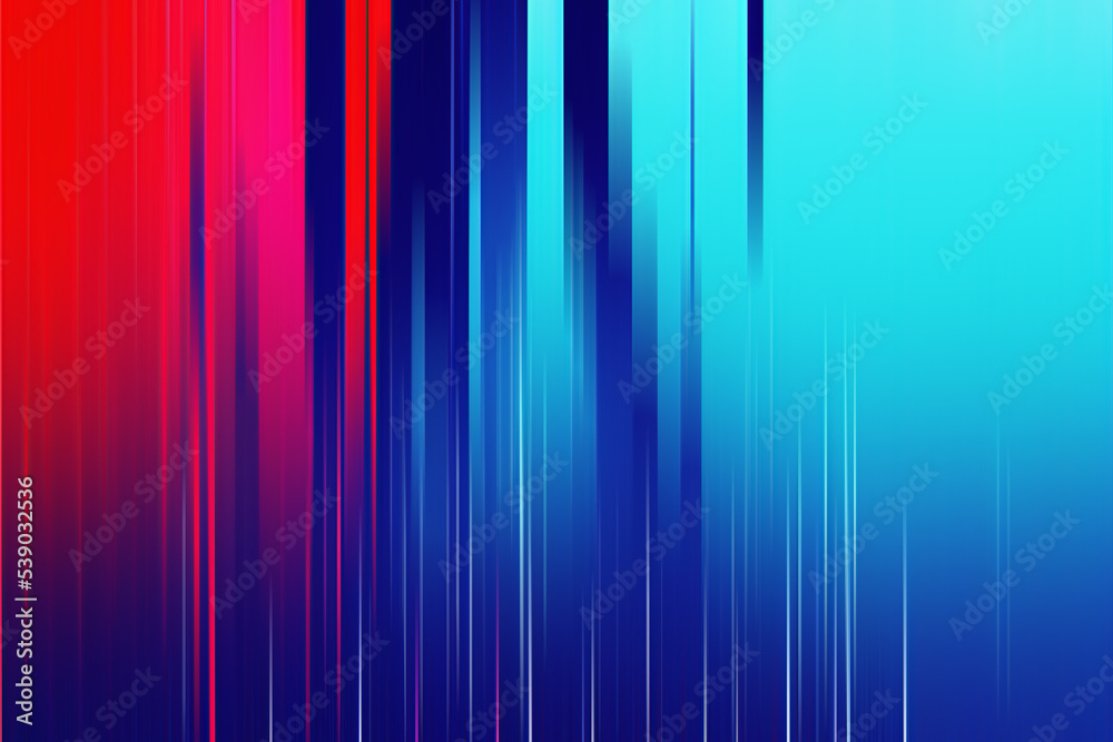 Vertical glitch art, geometric pixelated fractal abstract motion blur background texture, vibrant red, blue, turquoise color, colour, digital illustration 