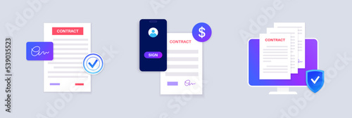 Contract document form