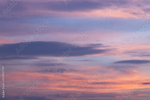 Bright colorful sky at sunset, sky for background © Vladyslav