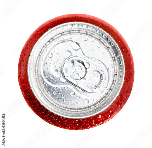 Foto KHERSON, UKRAINE - NOVEMBER 11, 2014: Coca Cola can isolated on white background