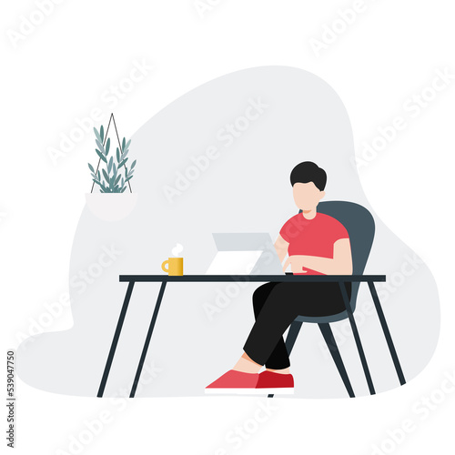 businessman sitting on a chair