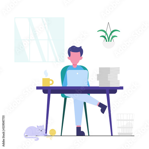 person working on laptop
