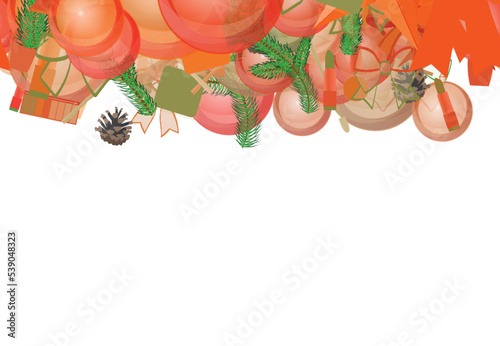 Background pattern abstract seamless design texture. Horizontal stripe. Border frame, transparent background. Theme is about santa, beauty, adornment, decor, decoration, glare, ointment