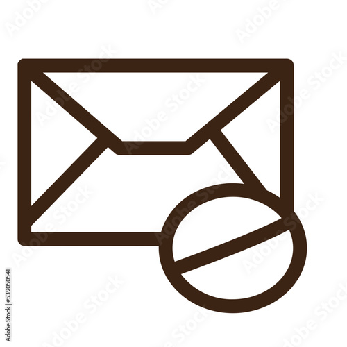 block emails envelop letter mail messages icon