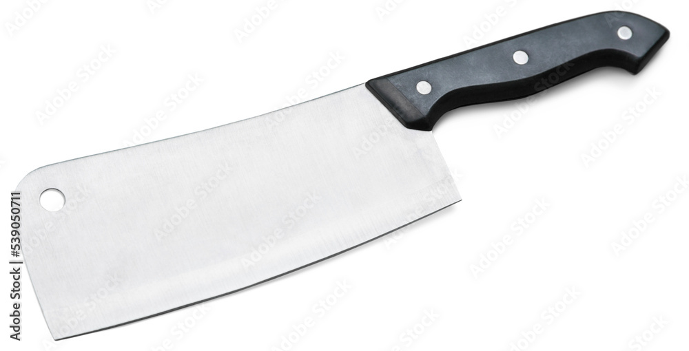 Steel kitchen knife, isolated on white Steel kitchen knife, isolated on white