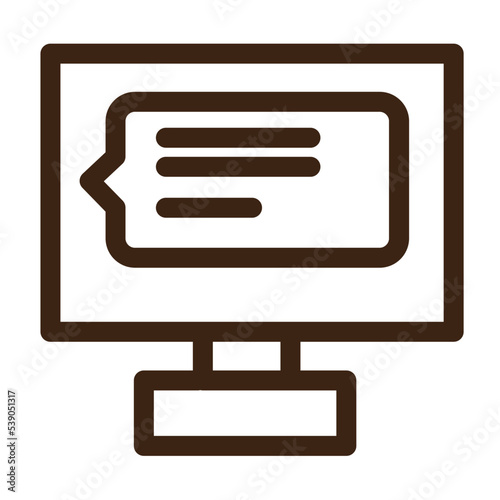 chat comments lcd message notification online talking icon