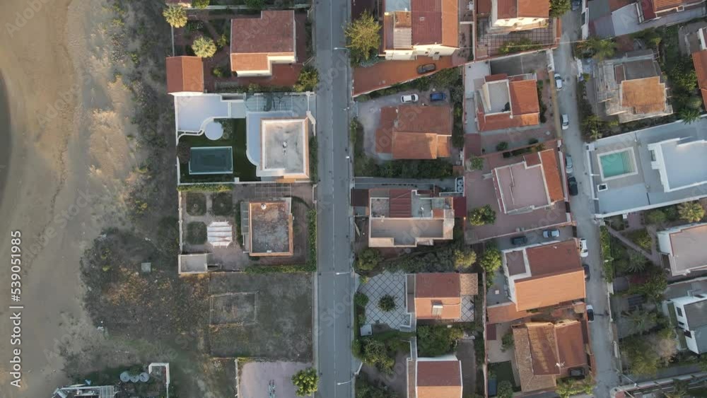 Aerial view of San Leone, Agrigento, Sicily, Italy. Aerial view of San Leone, Agrigento, Sicily, Italy.