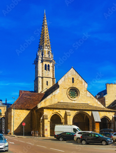 View of the church of Saint Philibert, Dijon in France photo