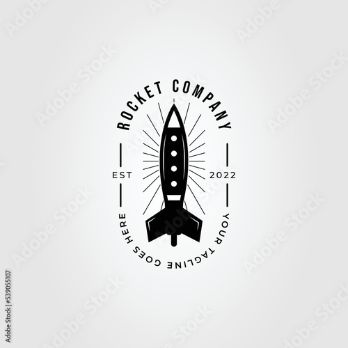 rocket company or missile or torpedo logo vector illustration design.