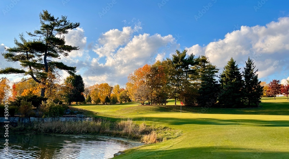 Autumn golf Course at Golden Hour Autumn golf Course at Golden Hour