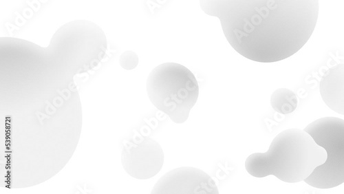 Stylish liquid animation with geometric design. White motion graphics with loop playback support.