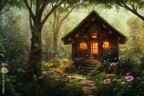 magic house in the forest
