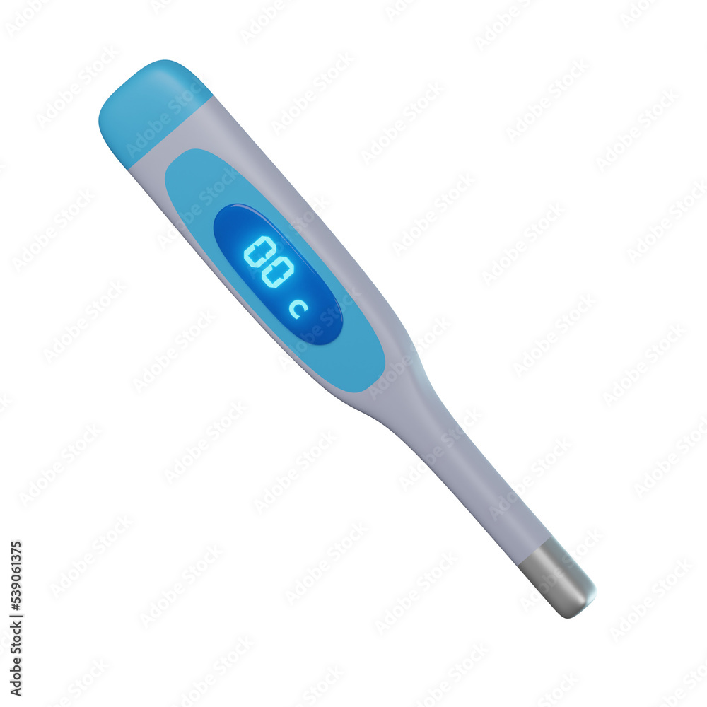 3D Thermometer Illustration 3D Thermometer Illustration